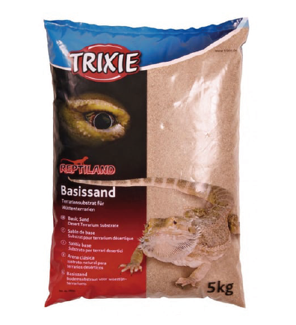 Trixie Terrariumbodengrund Wüstensand 5kg Gelb Terraristix Pinkafeld