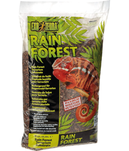 Exo Terra Rain Forest, Substrat für Regenwald Terrarien, 100% natürliche Mischung aus Strandkiefer und Torfmoos, 8,8L Terraristix Pinkafeld