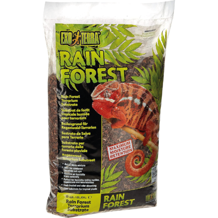 Exo Terra Rain Forest, Substrat für Regenwald Terrarien, 100% natürliche Mischung aus Strandkiefer und Torfmoos, 8,8L Terraristix Pinkafeld