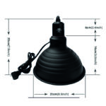 Terraristix Clamp Lamp Lampenschirm 21cm Reptilienzucht