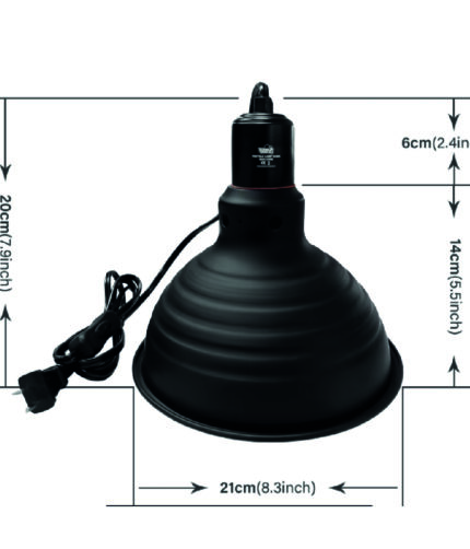 Terraristix Clamp Lamp Lampenschirm 21cm Reptilienzucht