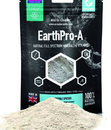 Arcadia earthpro-a Multivitaminen 100 g Puluver Reptilien Terraristix Reptilienzucht