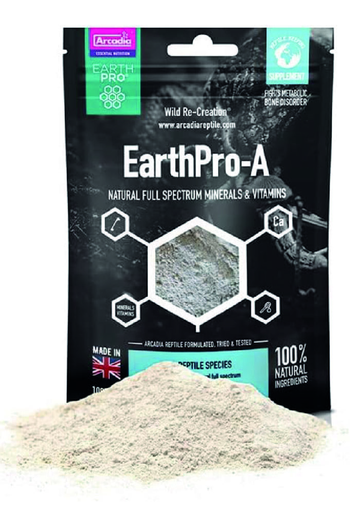 Arcadia earthpro-a Multivitaminen 100 g Puluver Reptilien Terraristix Reptilienzucht